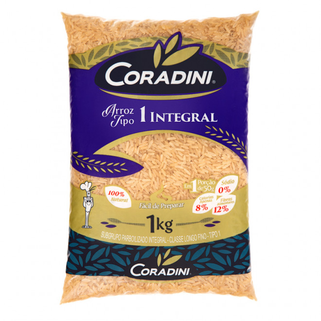 ARROZ CORADINI INTEGRAL T1 1KG