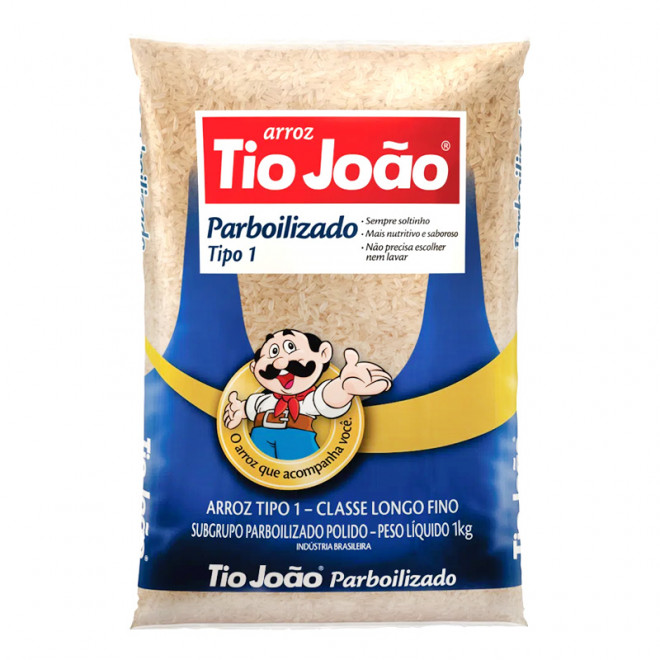 ARROZ TIO JOAO PARBOILIZADO 1KG