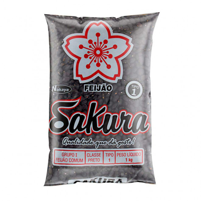 FEIJAO PRETO 1KG SAKURA