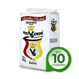 ERVA MATE REI VERDE VACUO 1KG TRADICIONAL