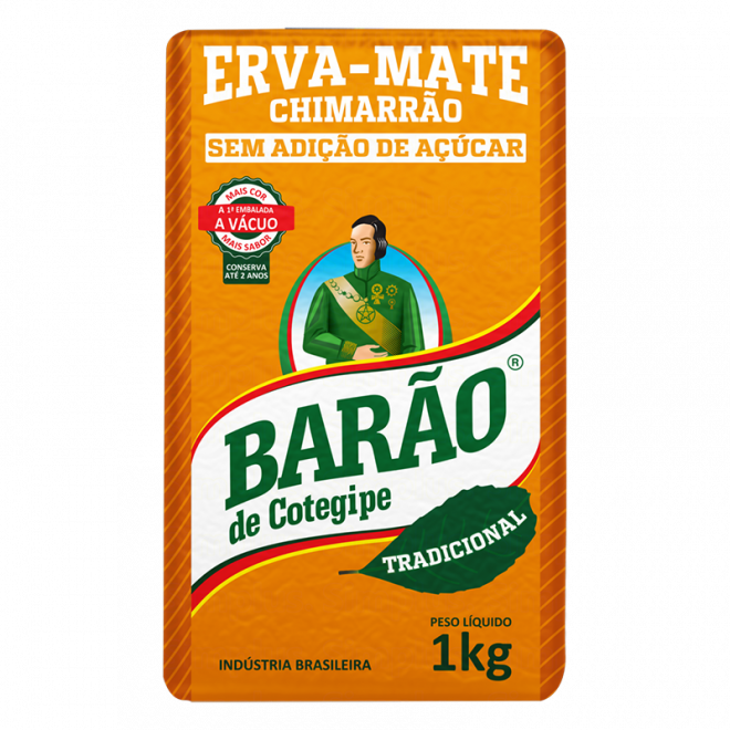 ERVA MATE BARAO VACUO 1KG TRADICIONAL