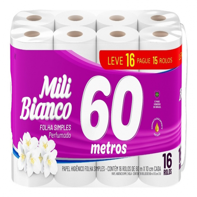 PAPEL HIG MILI 60MTS LV16PG15 PERFUMADO