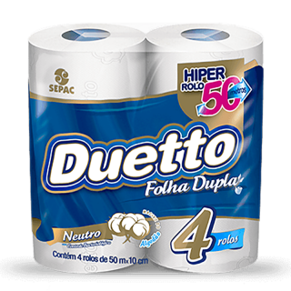 PAPEL HIG DUETTO FD 30M C/4UN NEUTRO
