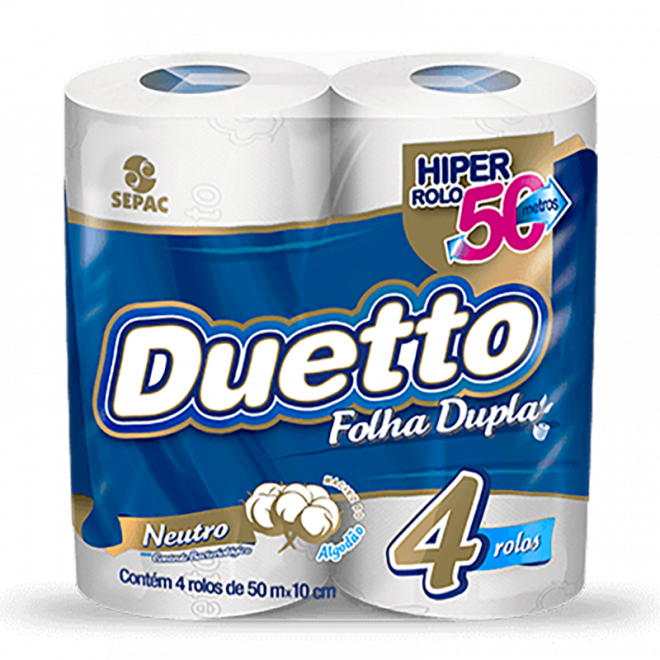 PAPEL HIG DUETTO FD 30M C/4UN NEUTRO