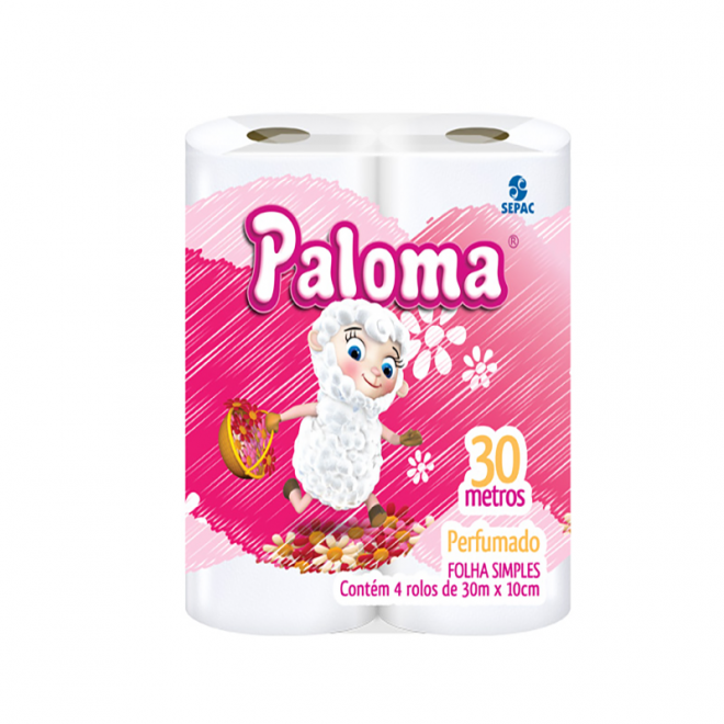 PAPEL HIG PALOMA FS 30MTS C/4UN PERFUMADO