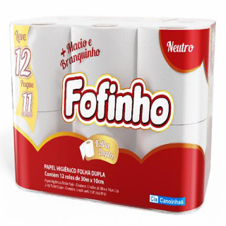 PAPEL HIG FOFINHO FOLHA DUPLA LV12PG11 NEUTRO