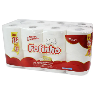 PAPEL HIG FOFINHO FOLHA DUPLA LV16PG15 NEUTRO