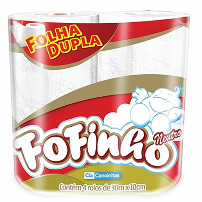 PAPEL HIG FOFINHO FOLHA DUPLA 4UND NEUTRO
