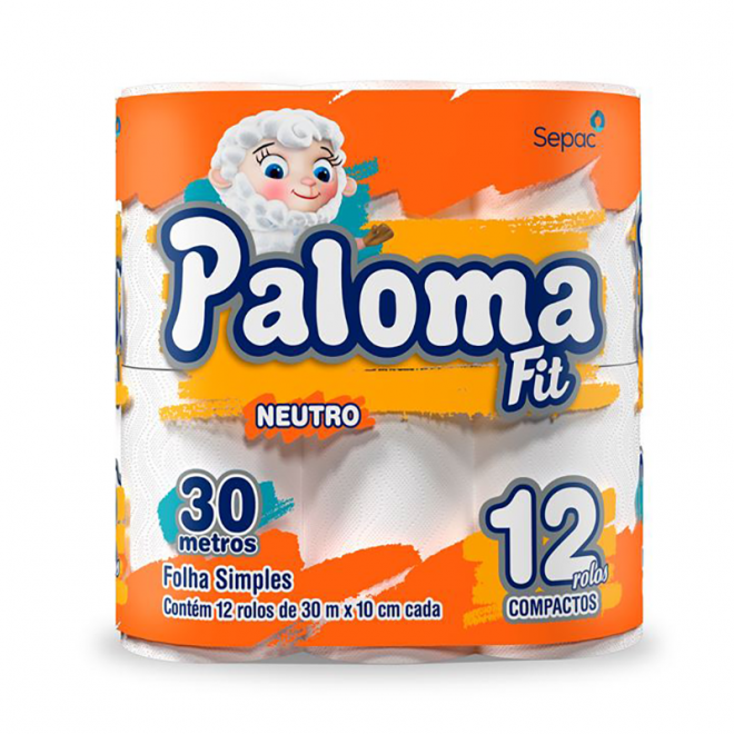 PAPEL HIG PALOMA FIT FS 30M C/12UN