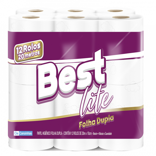 PAPEL HIG BEST LITE FOLHA DUPLA 12UND