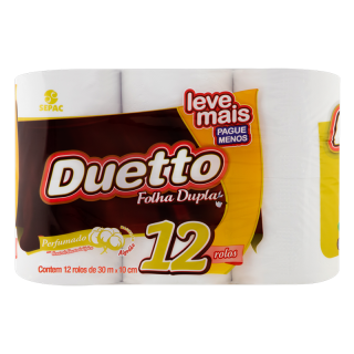 PAPEL HIG DUETTO FD 30M C/12UN PERFUMADO