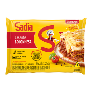 SADIA - LASANHA 350G BOLONHESA