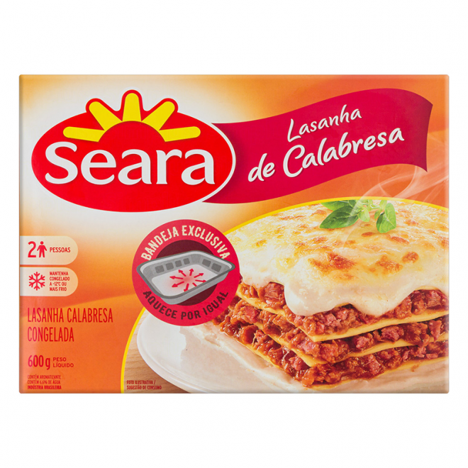 SEARA - LASANHA 600G CALABRESA