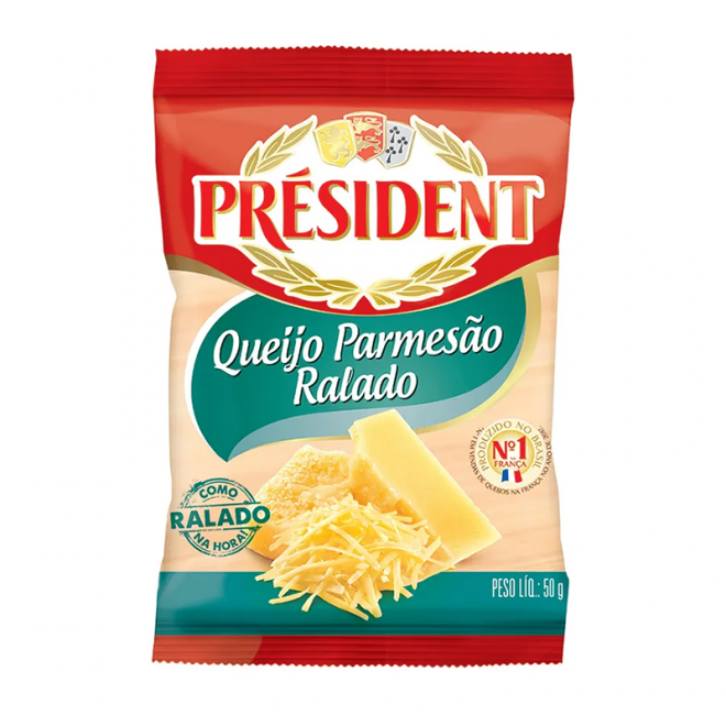 QUEIJO RALADO PRESIDENT 50G
