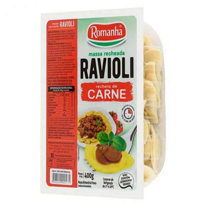 ROMANHA RAVIOLI 400G CARNE