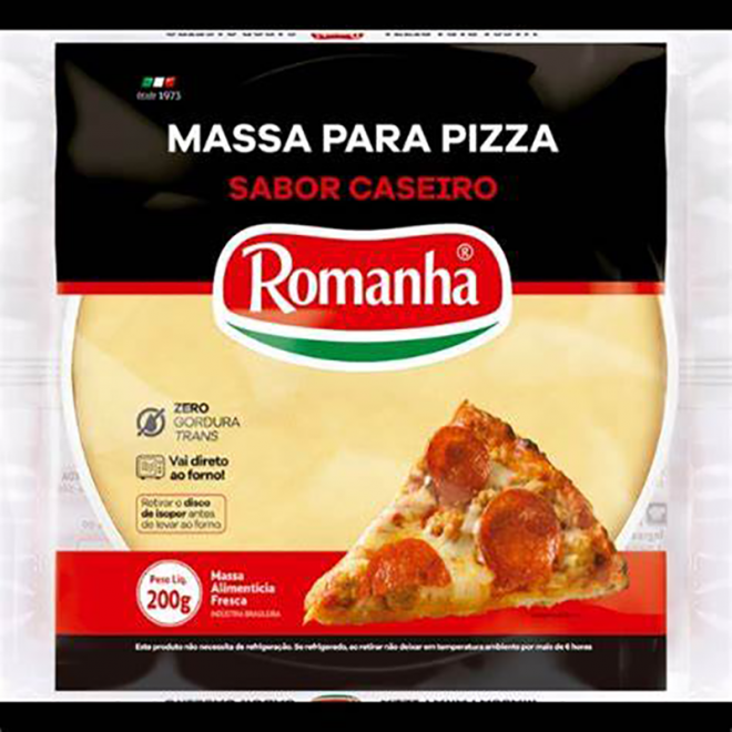 ROMANHA MASSA PIZZA CASEIRO 200G