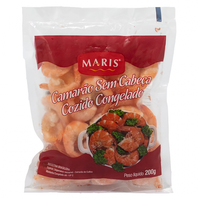 MARIS - CAMARAO CONGELADO 200G SEM CABECA