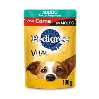 RACAO PEDIGREE SACHE 100G ADULTO CARNE