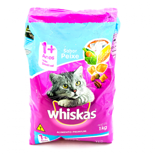 RACAO WHISKAS 1KG PEIXE