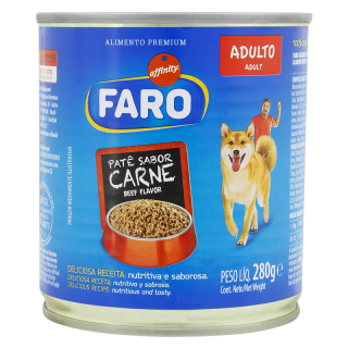 RACAO FARO CAO LATA 280G CARNE