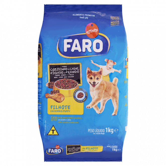 RACAO FARO 1KG FILHOTES