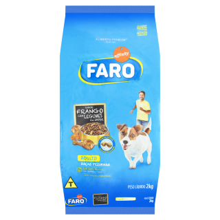 RACAO FARO 2KG RACAS PEQUENAS FRANGO