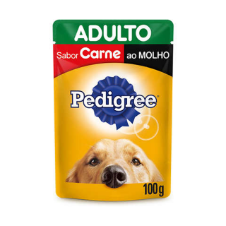 RACAO PEDIGREE SACHE 100G ADULTO CARNE AO MOLHO