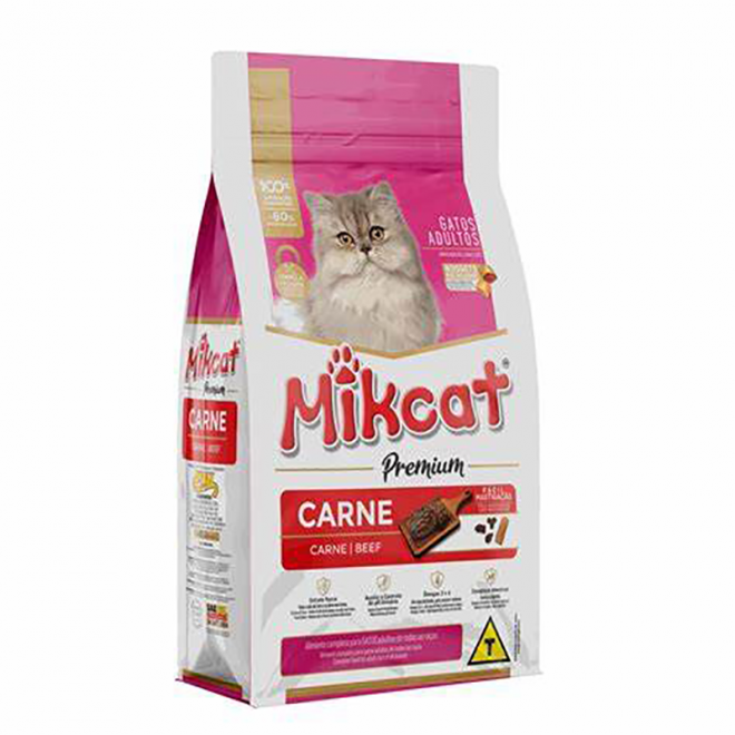 RACAO MIKCAT 1KG CARNE