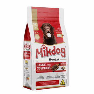 RACAO MIKDOG 7KG ADULTO CARNE