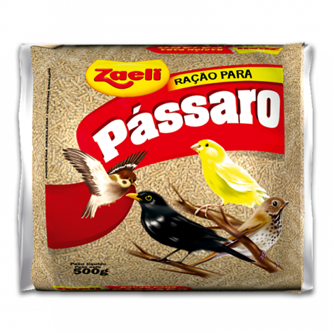 ZAELI RACAO P/ PASSARO 500G