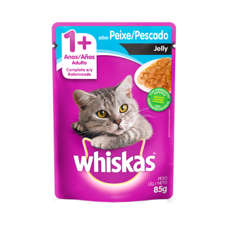 RACAO WHISKAS SACHE 85G JELLY AD CARNE