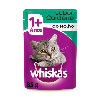 RACAO WHISKAS SACHE 85G AD CORDEIRO