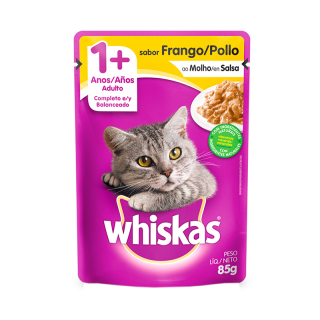 RACAO WHISKAS SACHE 85G AD FRANGO