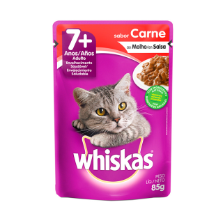 RACAO WHISKAS SACHE 85G AD CARNE