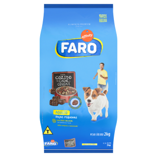 RACAO FARO 2KG RACAS PEQUENAS CARNE
