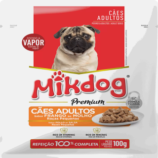 RACAO MIKDOG SACHE 100G AD FRANGO