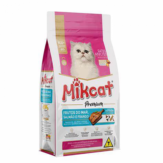 RACAO MIKCAT 1KG FRUTOS MAR