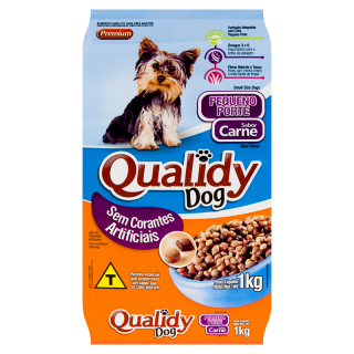 RACAO QUALIDY ADULTO 1KG PP CARNE CEREAIS