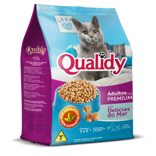 RACAO QUALIDY CAT 500G AD DELICIAS MAR