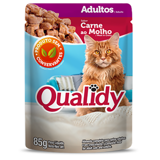 RACAO QUALIDY CAT SACHE 85G AD CARNE