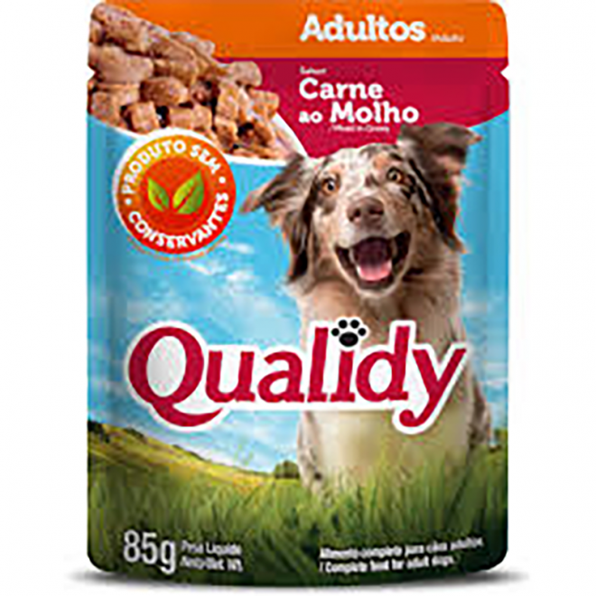 RACAO QUALIDY DOG SACHE 85G AD CARNE