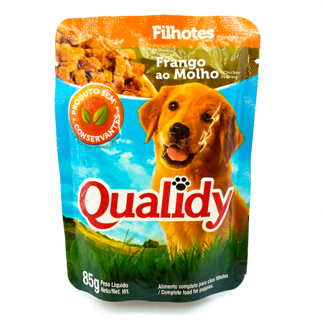 RACAO QUALIDY DOG SACHE 85G FIL FRANGO