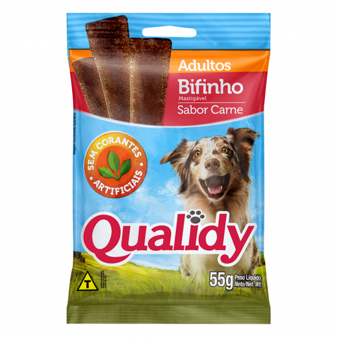 RACAO QUALIDY BIFINHO 55G AD CARNE
