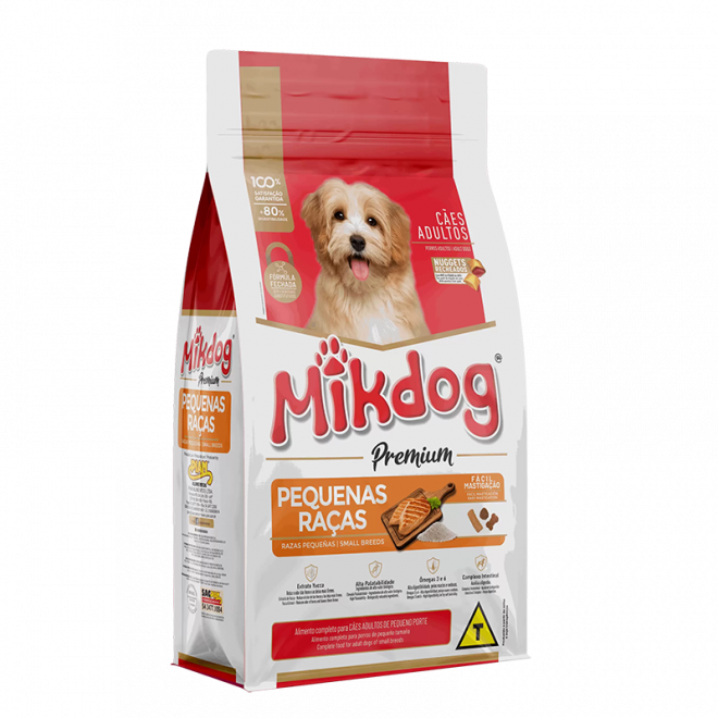 RACAO MIKDOG SACHE 100G RACAS PEQUENAS