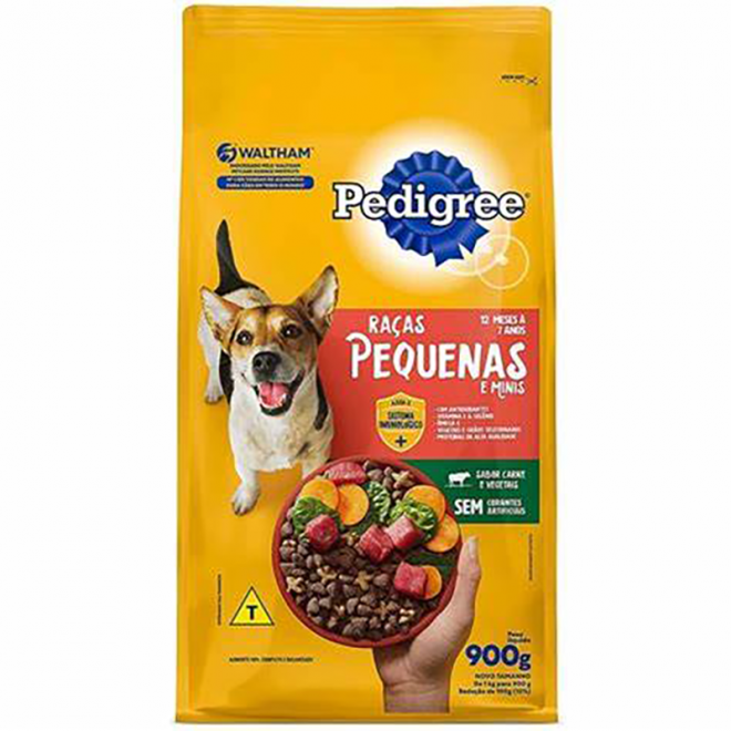RACAO PEDIGREE DRY ADULTO 900G RACAS PEQUENAS