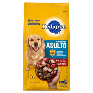 RACAO PEDIGREE DRY ADULTO 900G CARNE FGO CER