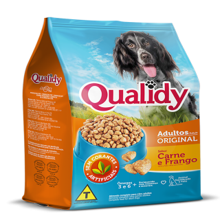 RACAO QUALIDY ADULTO 1KG ORIGINAL CARNE FRANGO