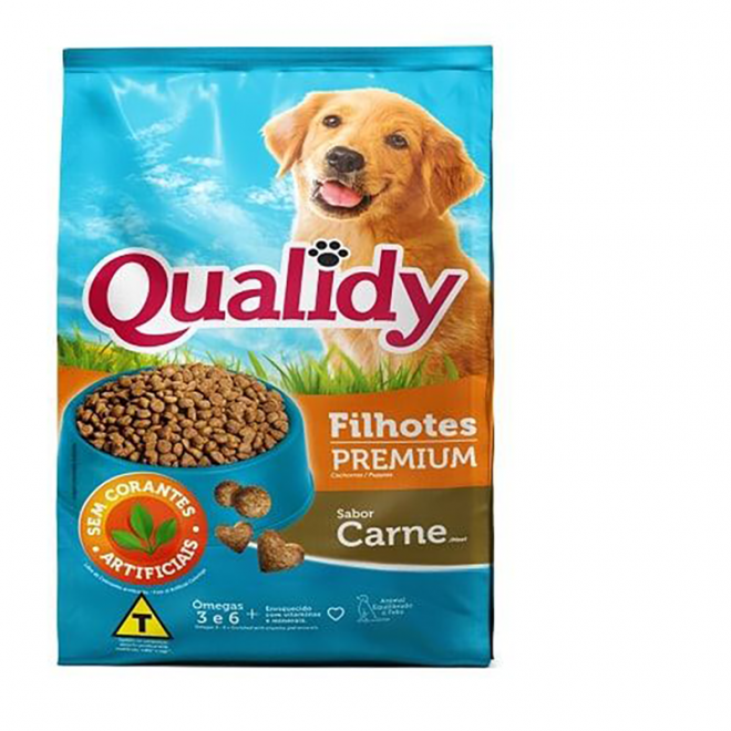 RACAO QUALIDY 10,1KG FILHOTE CARNE