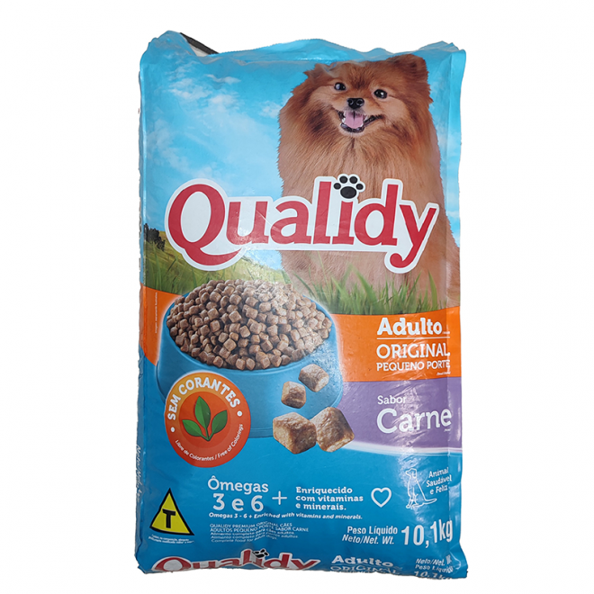 RACAO QUALIDY 10,1KG PP ORIGINAL CARNE
