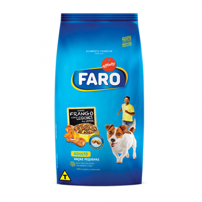 RACAO FARO 1KG ADULTO RACAS MEDIAS FRANGO LEGUMES